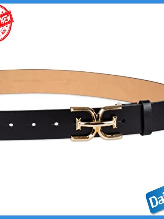 Leather Logo Plaque Buckle Belt for Jeans and Trousers Size Medium main image 6